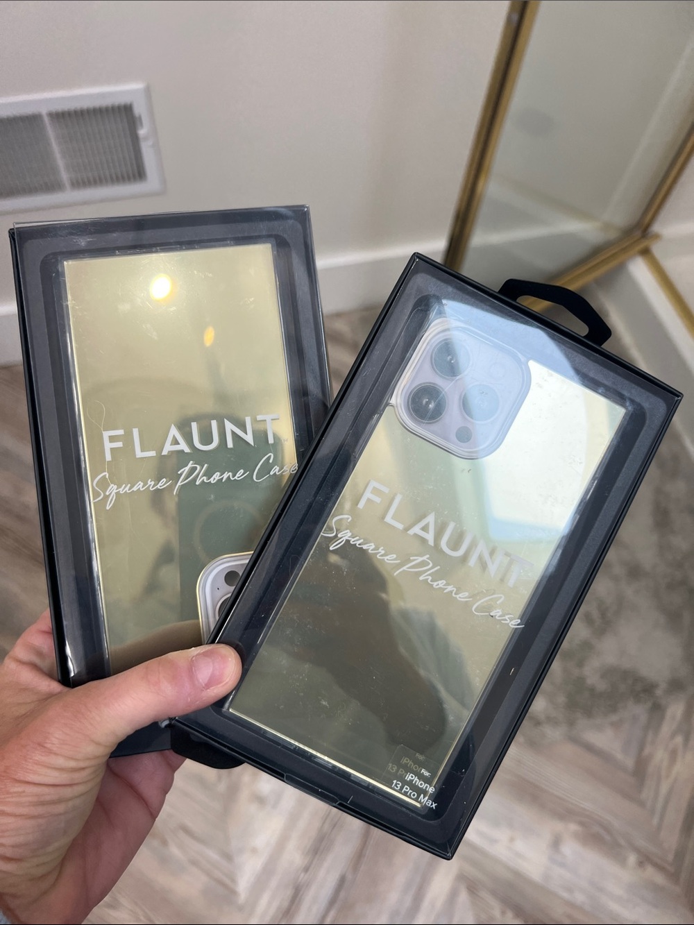 FLAUNT NEW Mirrored Gold iPhone 13 Pro Max case